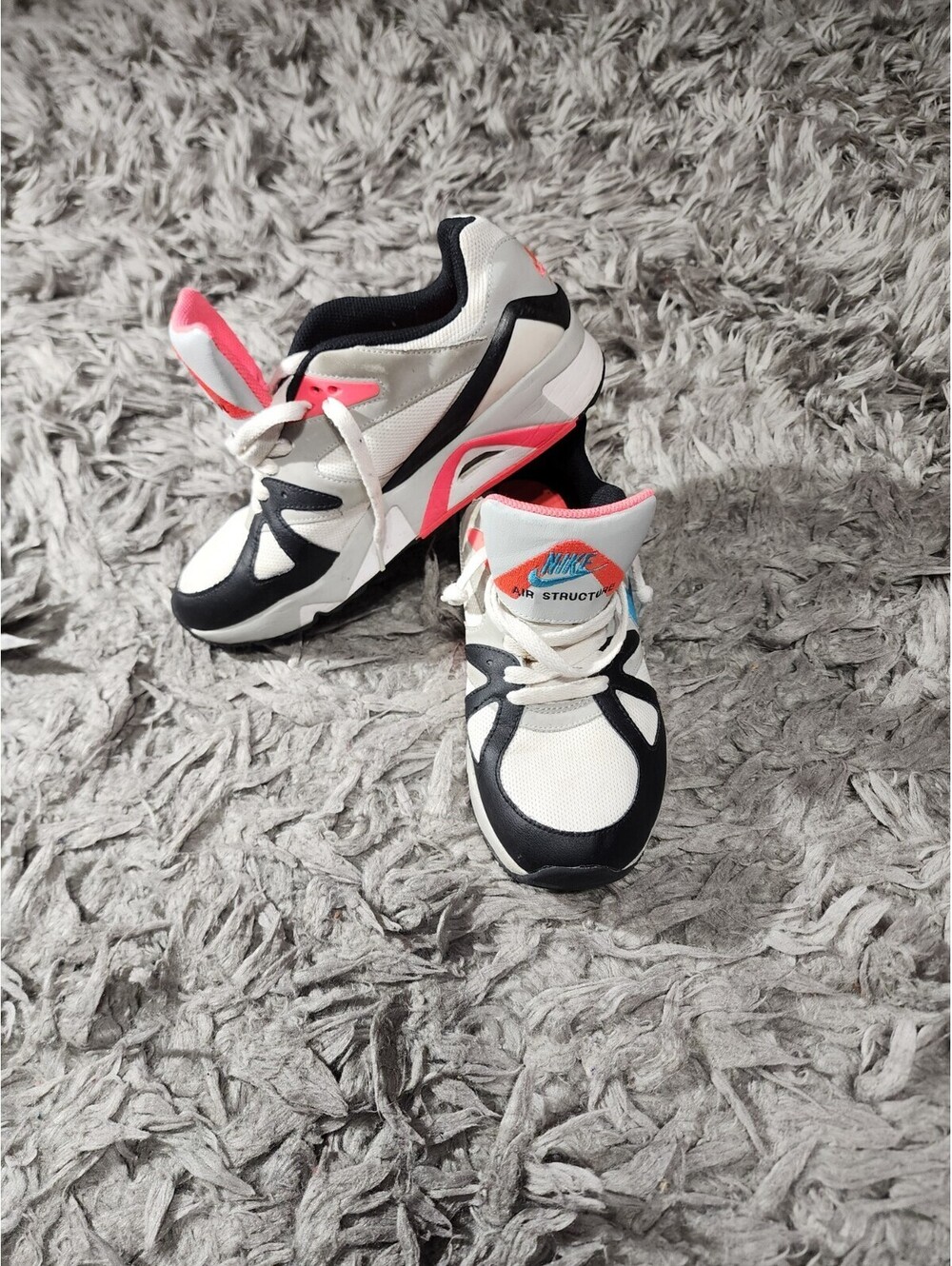 Nike Air  Stricture Triax 91 7y CW1646_100 Vp Vietnam Blanco Celeste Negro Pink